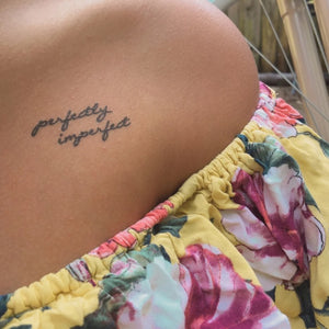 "Perfectly Imperfect" Temporary Tattoos
