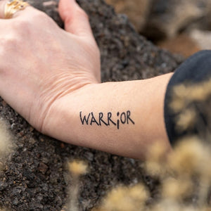 "Warrior" Temporary Tattoos